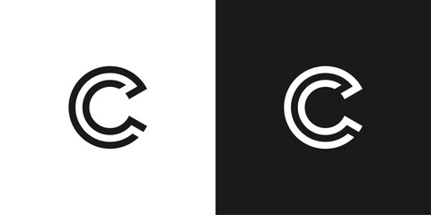 illustration vector graphic of letter initials c