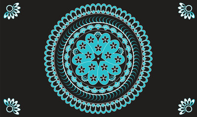 ornamental pattern, mandala design