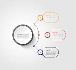 Presentation visualization business infographic template design