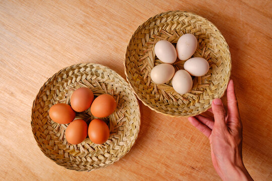 These are two types of eggs