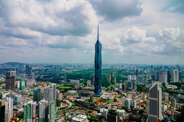 Merdeka PNB 118, der zweithöchste Turm der Welt, in Kuala Lumpur, Malaysia, 678.9 m hoch