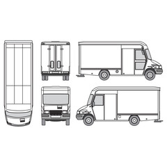 outline of van, minibus part 154