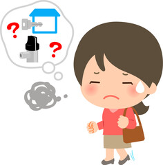 家の鍵とガスの元栓を閉めたかが不安な女性