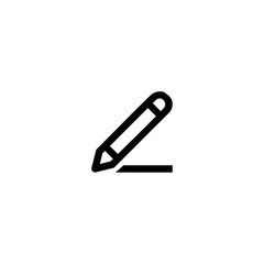Edit vector icon. Pencil, Write icon symbol illustration