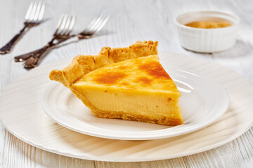 sugar cream pie, hoosier pie, custard cream pie