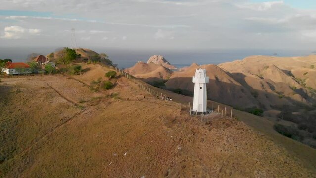 Kelapa Island Aerial Odyssey: Captivating Drone Exploration of Tropical Paradise Pulau Kelapa Bima Indonesia