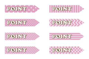 イラスト素材：ポイント,重要,チェック,注目,注意,付箋