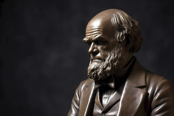 Charles Darwin, biologist, naturalist, geologist, author of the theory of natural selection. Generative AI.
