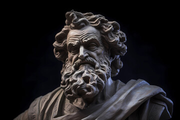 Fototapeta na wymiar Democritus, Ancient Greek pre-Socratic philosopher. Generative AI. 