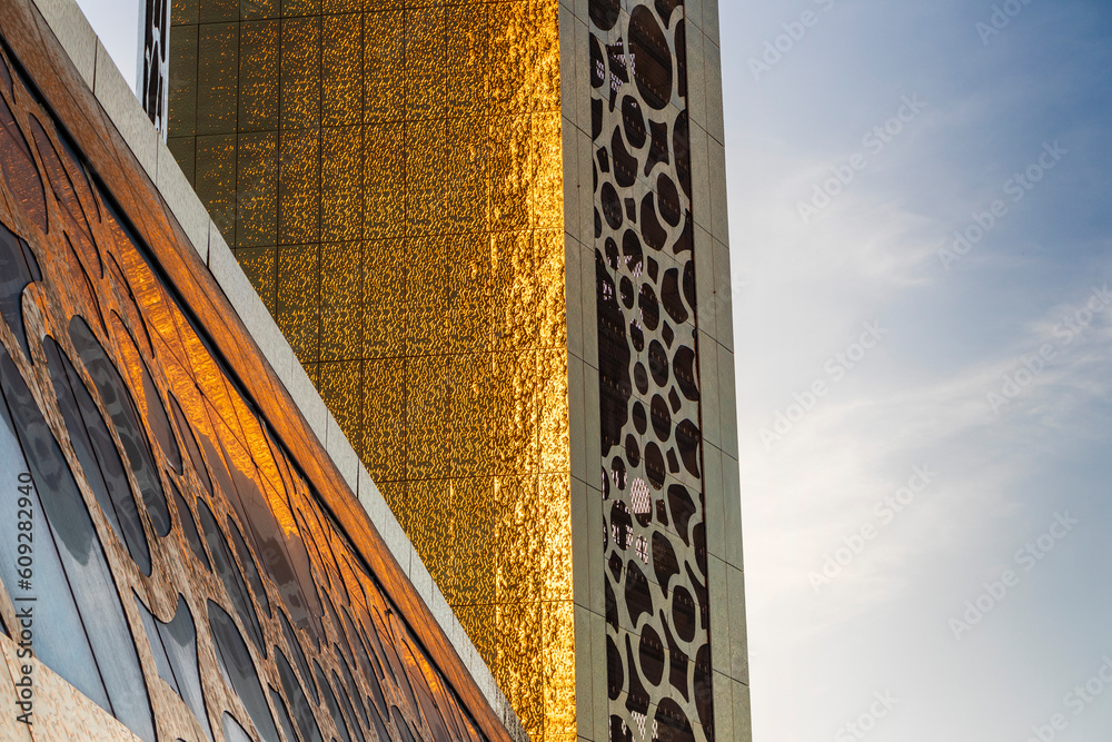 Wall mural Dubai, UAE - 04.29.2023 - Popular sightseeing and attraction building known as Dubai Frame. Outdoors