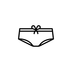 Men's and Women's Boxer Shorts icon on white background. Underpants thin line icon, undergarment and underwear sign. Vector graphics