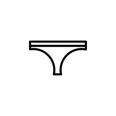 Men's and Women's Boxer Shorts icon on white background. Underpants thin line icon, undergarment and underwear sign. Vector graphics
