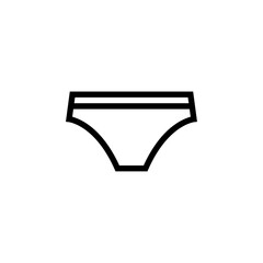 Men's and Women's Boxer Shorts icon on white background. Underpants thin line icon, undergarment and underwear sign. Vector graphics