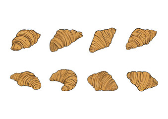 Hand Drawn Croissant Illustration