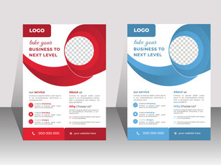 modern business flyer template . vectore template.