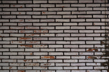 Obraz premium Background of old vintage white brick wall.