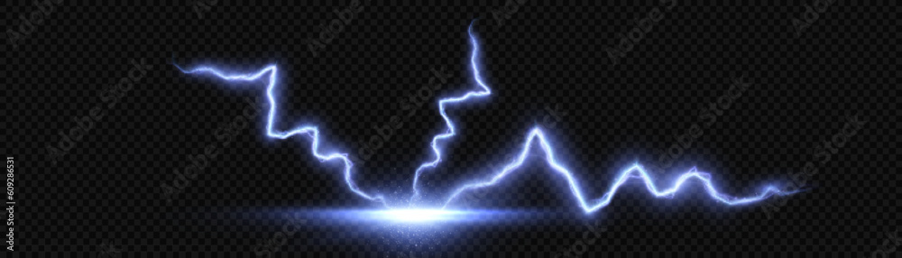 Poster abstract flash of light with elements of electric discharge, lightning. high current, power. vector 