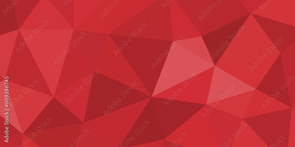 Aufkleber abstract bluish madder red geometric background with triangles