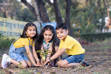 Children join as volunteers for reforestation, earth conservation activities to instill in children a sense of patience and sacrifice, doing good deeds and loving nature.