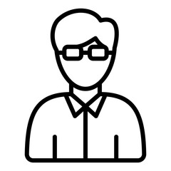 Man icon with transparent background