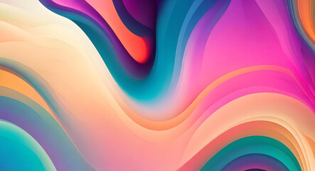 Vibrant Geometric Shapes in Colorful Abstract Backgrounds