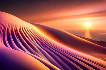 abstract wave background, abstract purple background, abstract background with waves, abstract 3d yellow and purple 