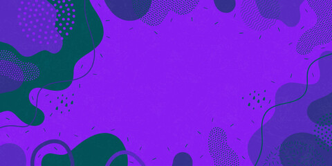 Naklejka premium Cute background. Background from abstract shapes and dots. Vector background.