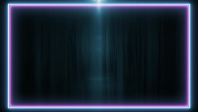 レンズフレアとネオンフレーム BG04_CYAN 