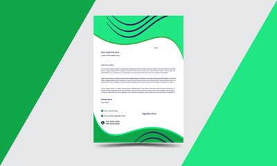 Abstract Letterhead Design official minimal creative Design Template.