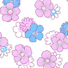 Obraz na płótnie Canvas Abstract Floral colour vector pattern design suitable for fashion and fabric needs