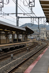 Fototapeta na wymiar A railway station in Japan