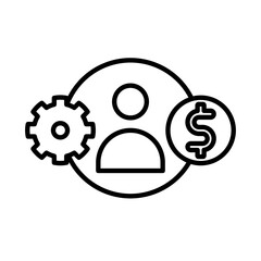 Account design vector icon design vector line icon svg