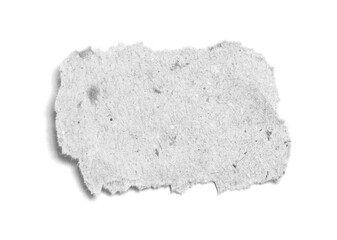 torn paper on white background with copy space for text