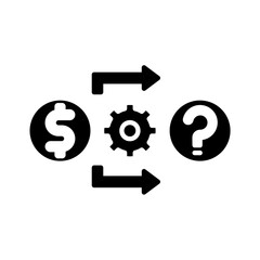 Solid Cost Required design vector icon design vector line icon svg