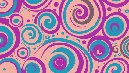 Seamless pattern with circles