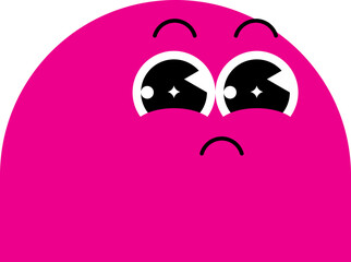 Sad Abstract Character Illustration Vector