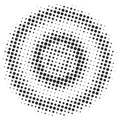 Pattern with circles, halftone dotted backdrop. Comic background. Pop art style. Vector illustration