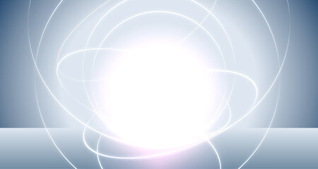 Abstract background design with glowing threads