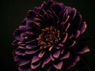 purple dahlia flower