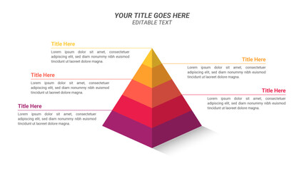 5-step 3D Infographics in Row with Editable Text and 16:9 Layout for Business Presentations, Planning, Management, and Evaluation. 