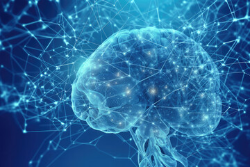 Electrical activity in human's brain, Generative AI