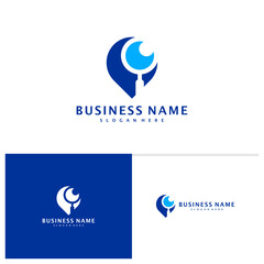 Find Point logo template, Creative Point logo design vector, Find logo concept