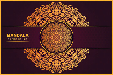 Luxury mandala background design. Ornamental mandala template for decoration, wedding cards, invitation cards, cover, banner