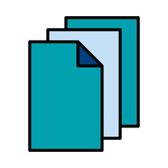 Filled Line White Paper design vector icon design vector line icon svg