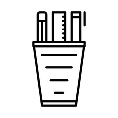 Office stationery design vector icon design vector line icon svg