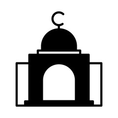 Solid Line Prayer room design vector icon design vector line icon svg