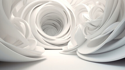 Abstract White Background. Generative ai.