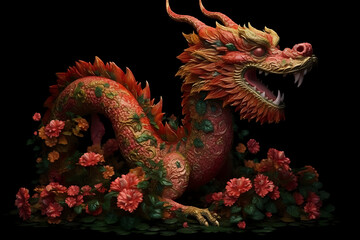 Obraz premium chinese style dragon
