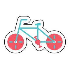 Sticker Bicycle design vector icon design vector line icon svg