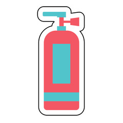 Sticker Fire Extinguisher design vector icon design vector line icon svg